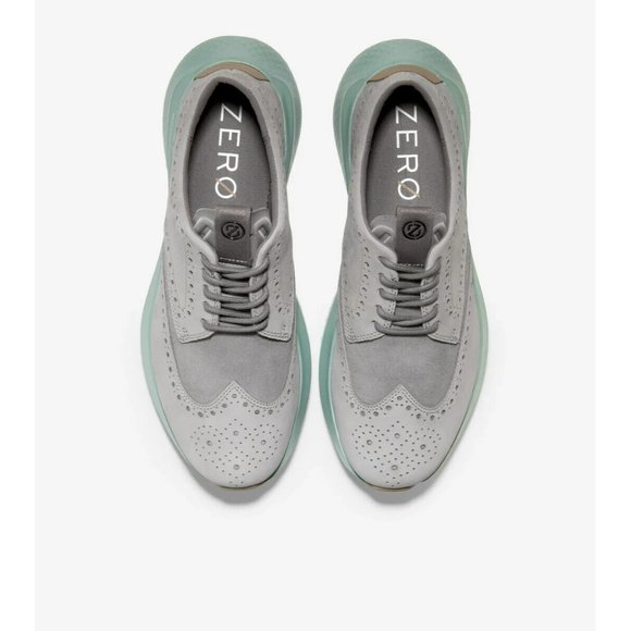 Cole Haan ZeroGrand Changepace Wingtip Sneaker Sleet Grey Green C36464 Men - Picture 5 of 6